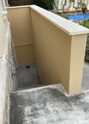 rénovation d’une descente de sous sol teinte référence Weber 016 à Caen 14000 dans le calvados 