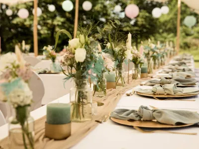 décoration de table landes