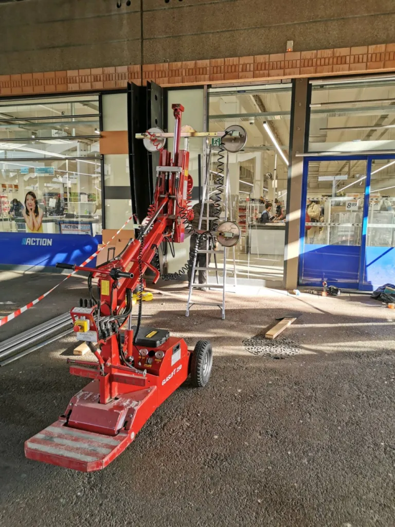 Remplacement d'une vitrine pour une salle sport sur Marseille 1er suite à une dégradation