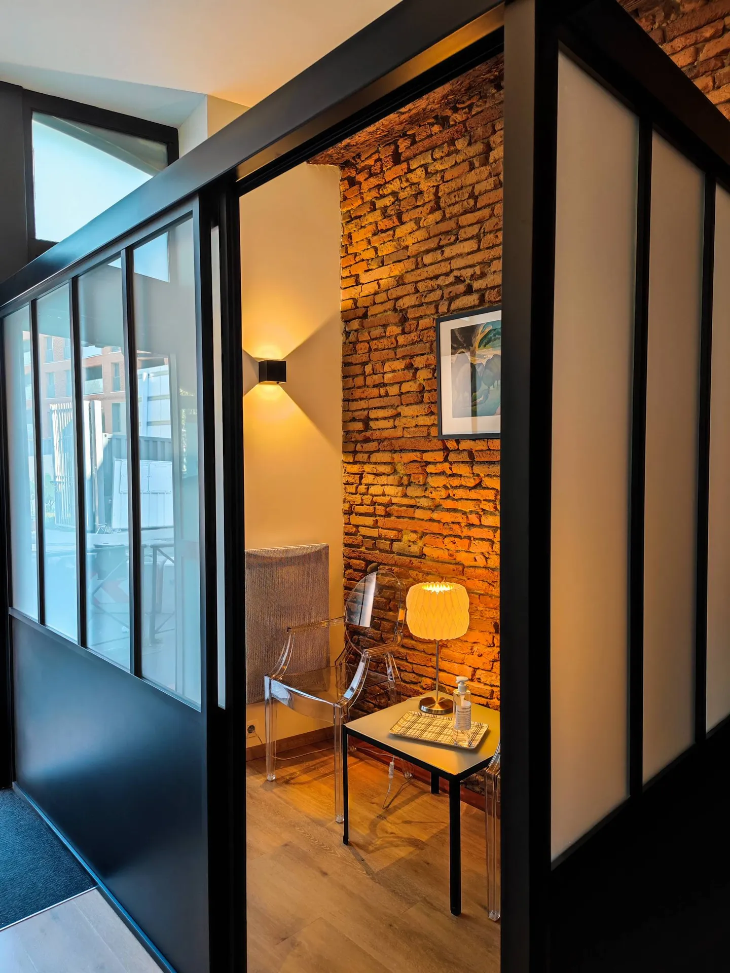 Verrière ALUMINIUM noir granité VERRES OPAQUES