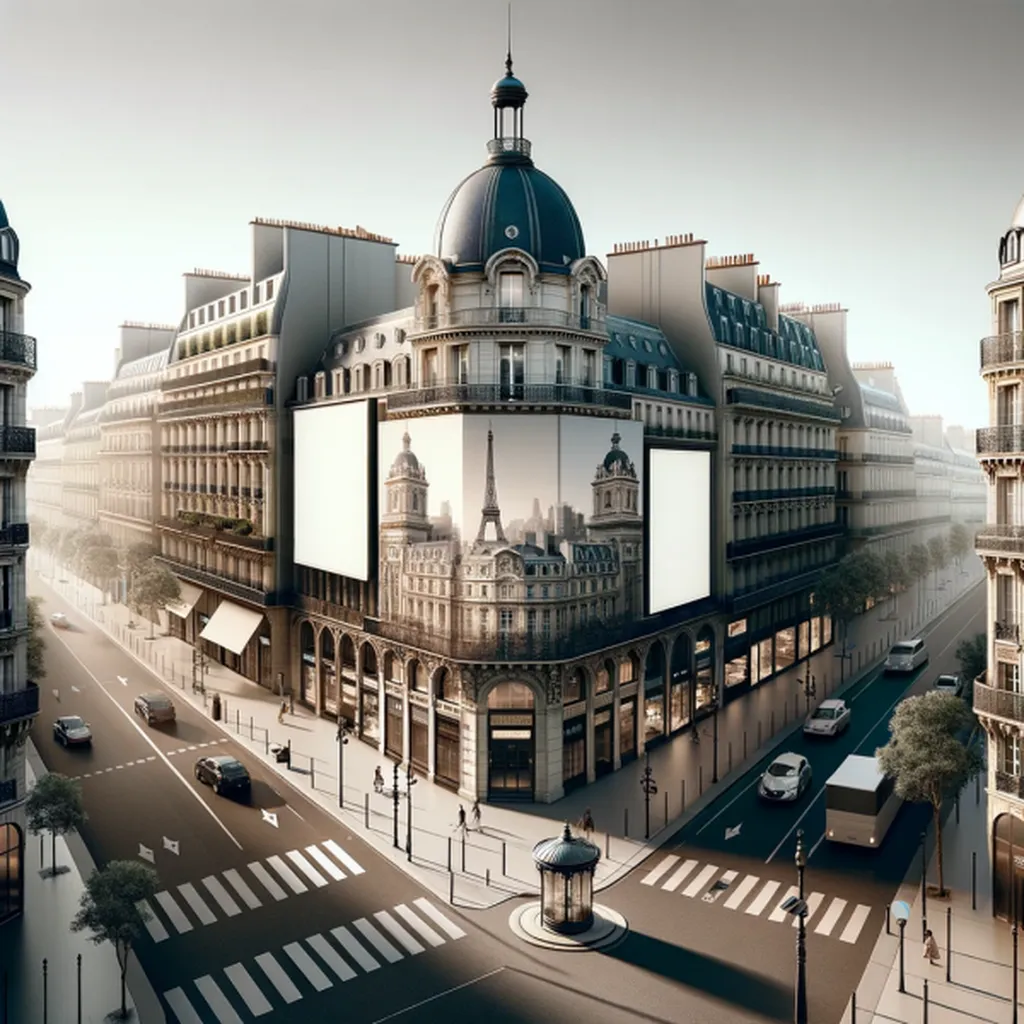 Façade en trompe-l’œil à Nanterre