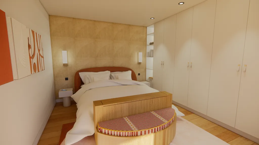 Transformation d'échoppe bordelaise et suite chambre repensée à Bacalan