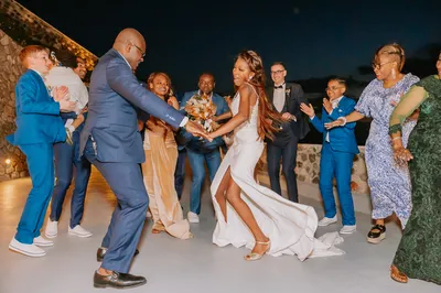 terrasse pour mariage santorin