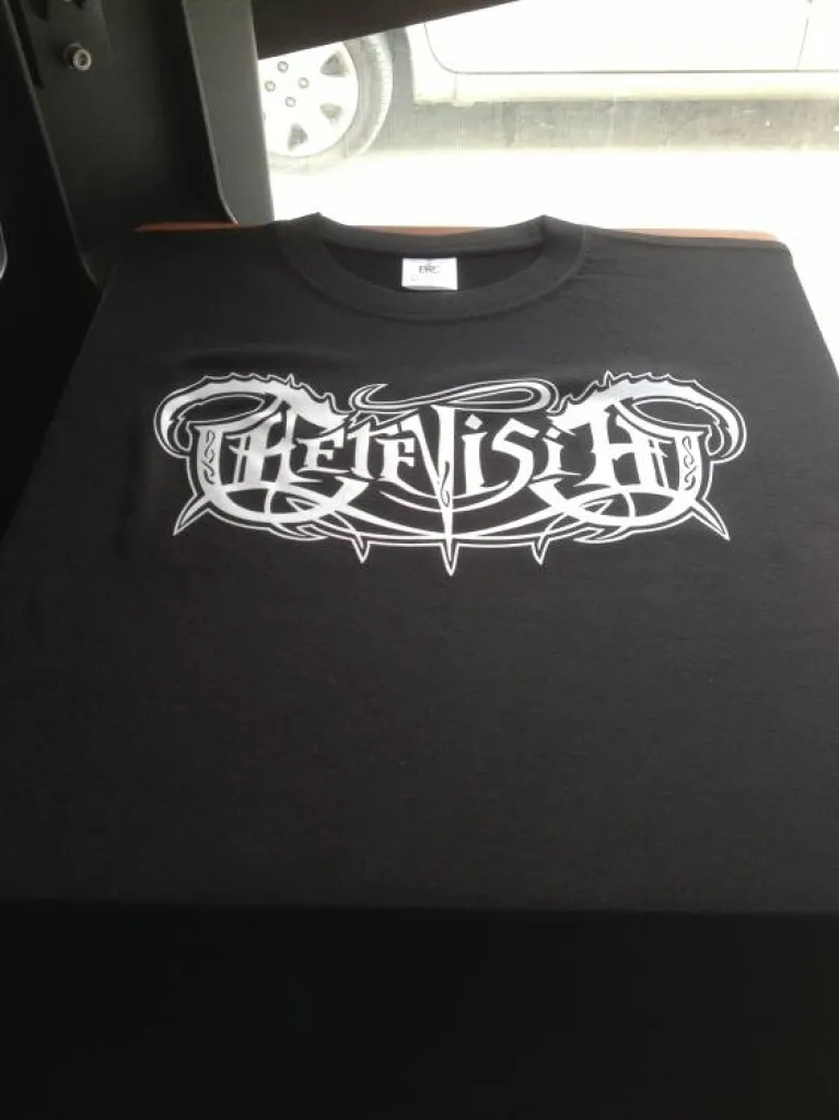 serigraphie sur ts noir groupe metal