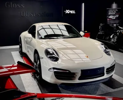 911 50ème anniversaire pose de film de protection PPF à Saint Avé dans le Morbihan près de Vannes