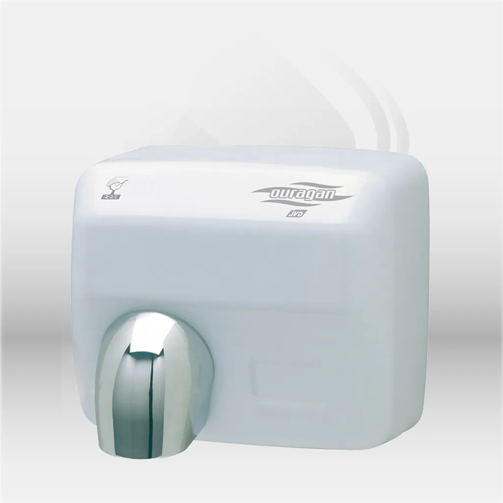Sèche-mains automatique JVD Ouragan installé dans des sanitaires professionnels d’entreprise à Mont-de-Marsan, Landes (40), Nouvelle-Aquitaine et disponible partout en France