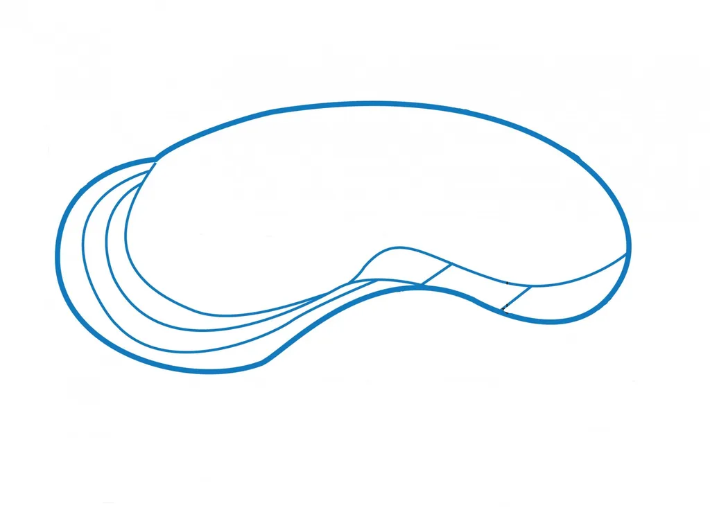 PISCINE COQUE BLUE ISLAND - 8M65 X 4M35