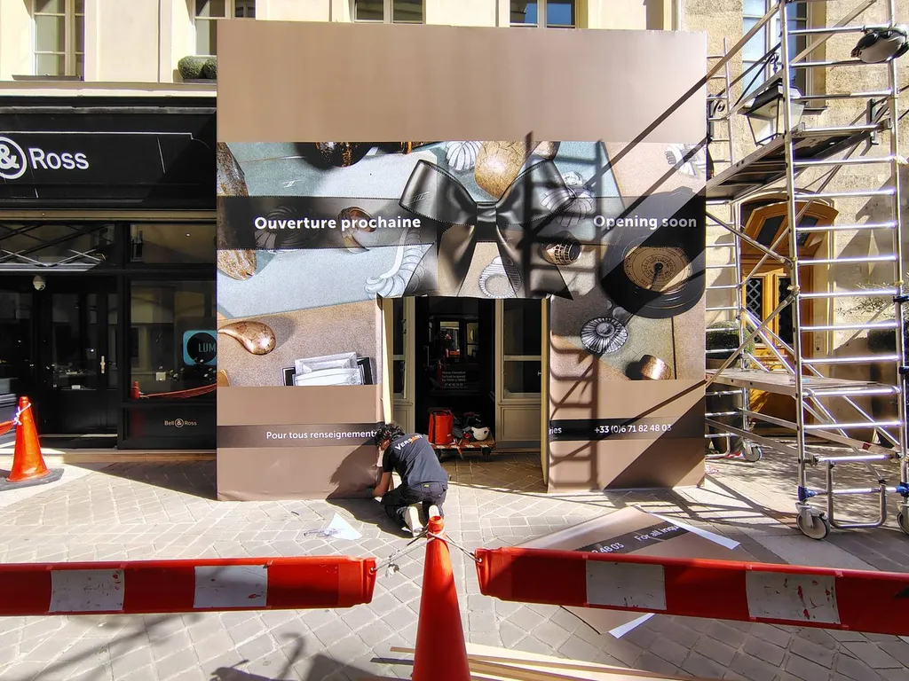 Habillage chantier à Paris