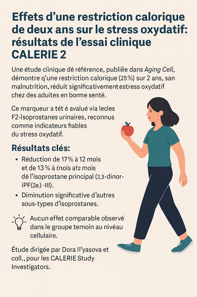  Effets d’une restriction calorique de deux ans sur le stress oxydatif.
