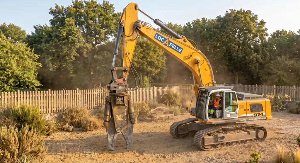 Location de pelle de chantier avec chauffeur pour chantier de démolition à Bordeaux