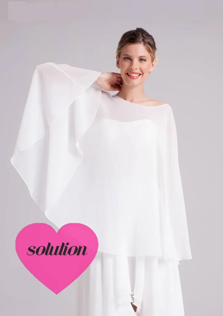 cape en mousseline mariage à marseille