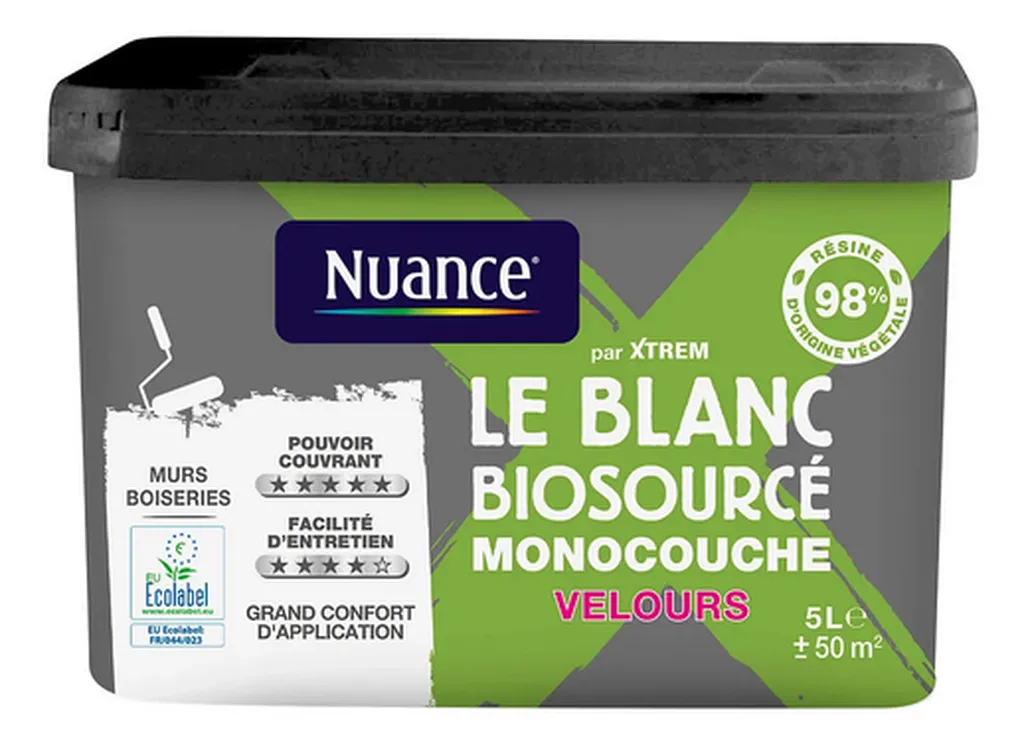 Peinture biosourcée Nuance velours 5L