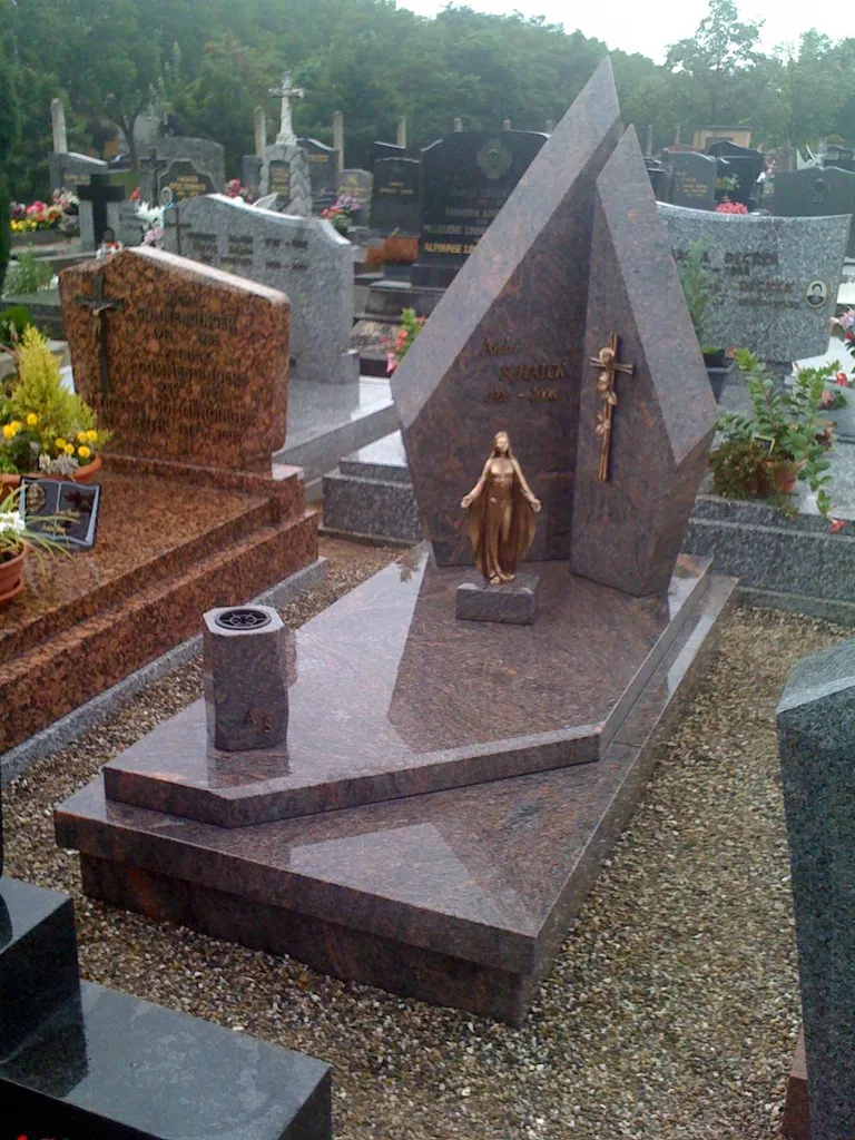 Inhumation double pointe