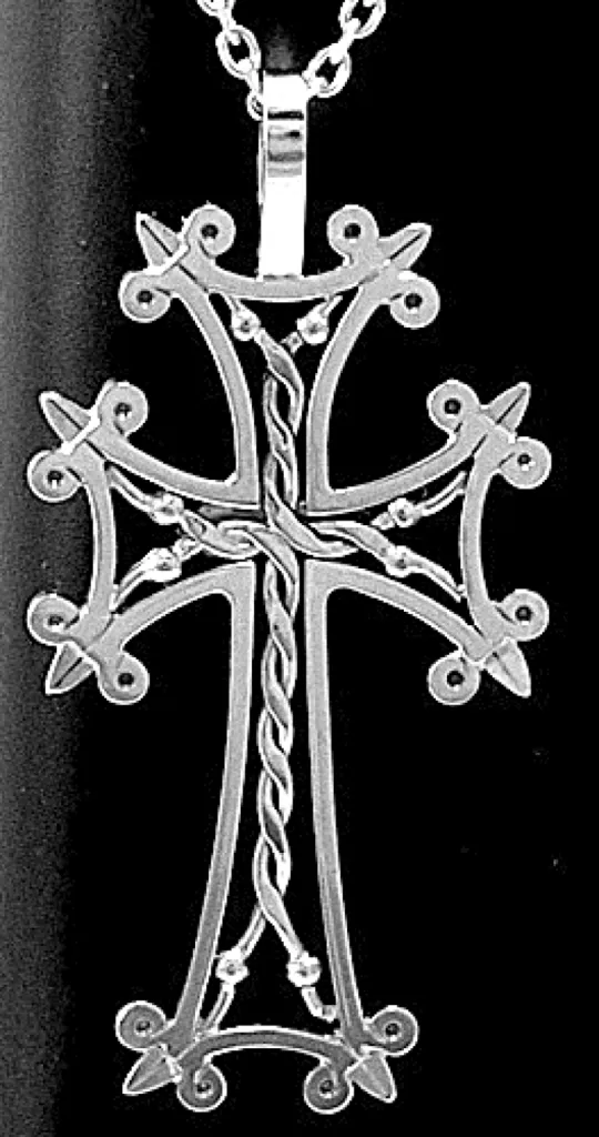 croix en argent 925/1000 ajourée