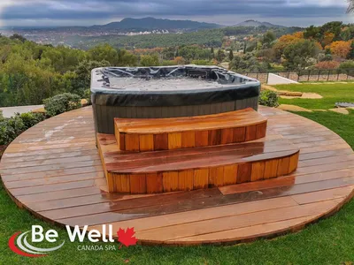 jacuzzi encastre terrasse en bois aix en provence