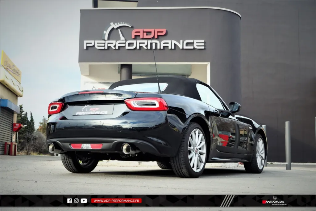 Ligne d'échappement (silencieux) Remus Salon de Provence - Fiat 124 Spider - ADP Performance