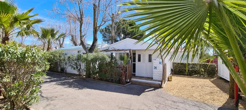 location de mobil home climatisé en camping bord de mer proche du village de Vias