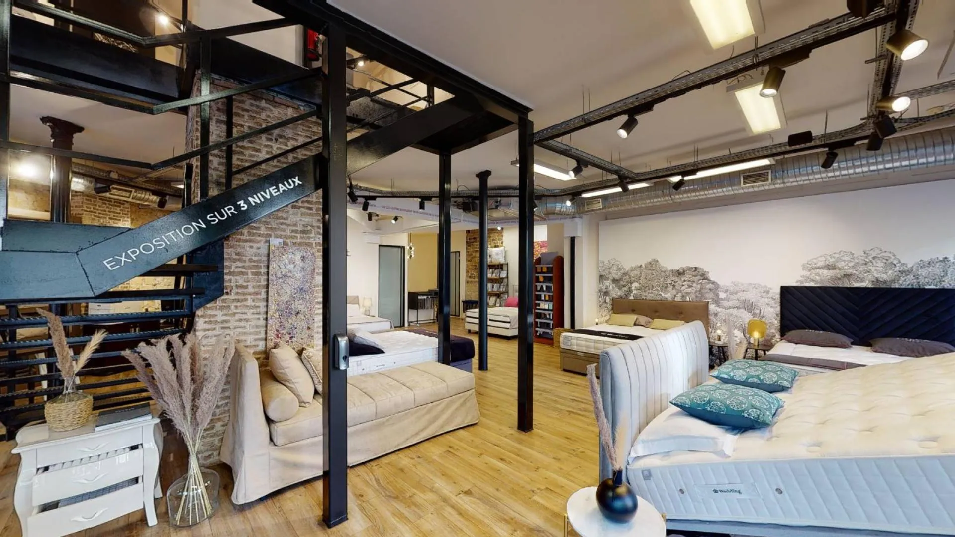 Visite virtuelle de magasin de meubles