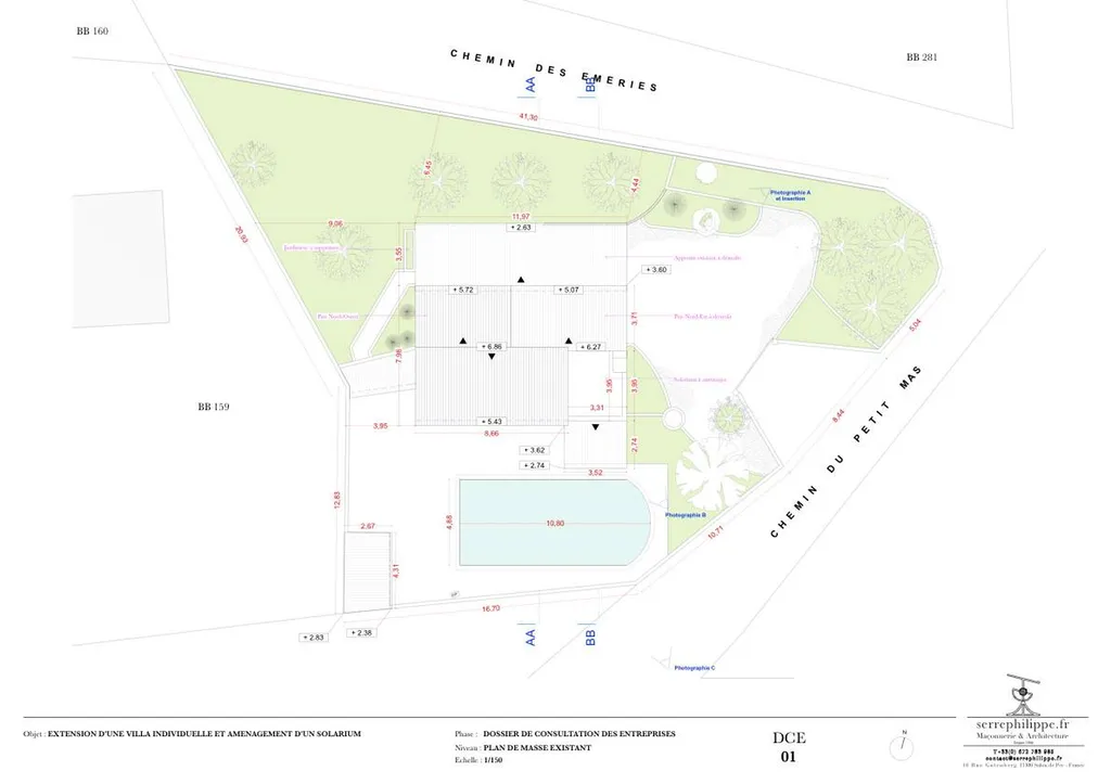 Permis de construire pour l'extension d'une maison individuelle à La-Fare-les-Oliviers