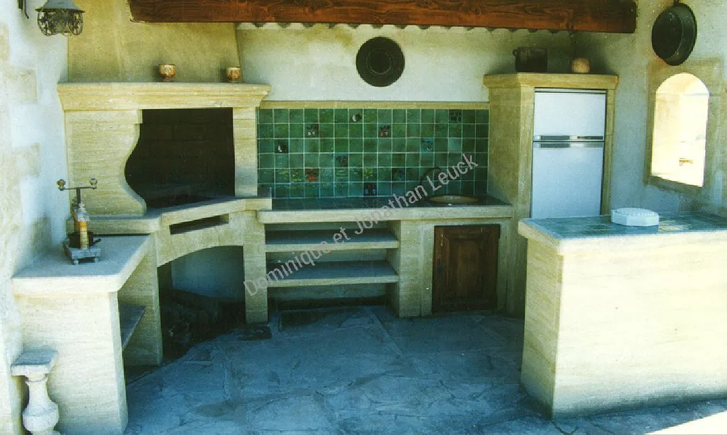 Aménagement de barbecue en pierre