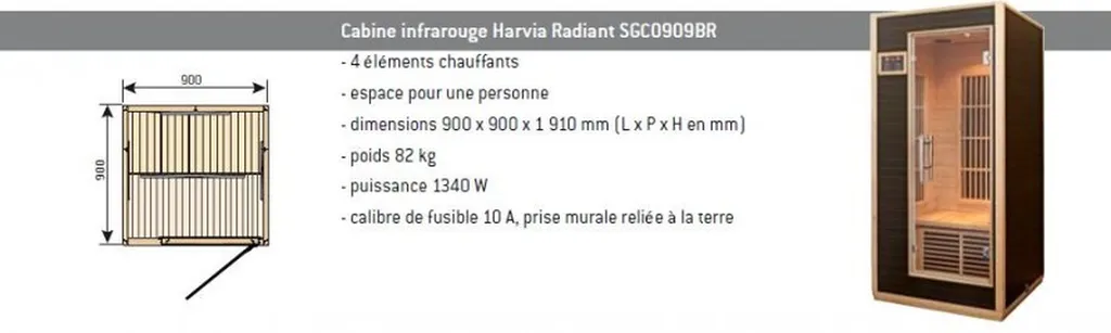 Cabine infrarouge 1 personne