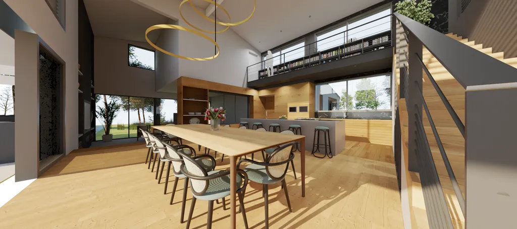 Maison d'architecte - espace séjour