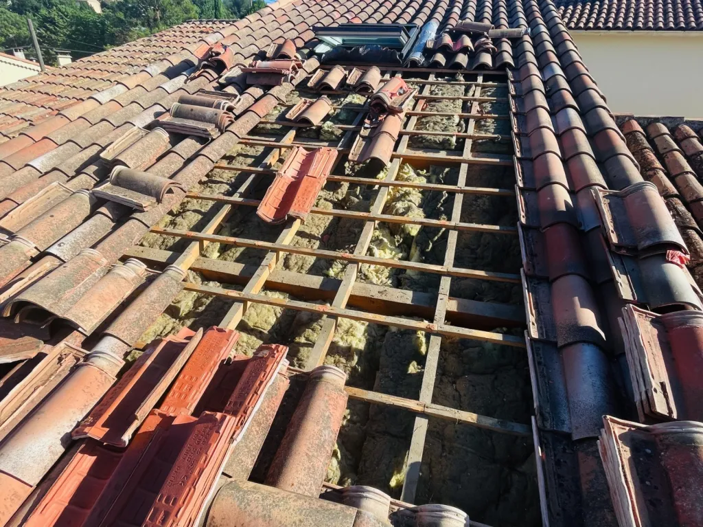 dépose des tuiles pour recherche de fuite sur aix en provence 13100