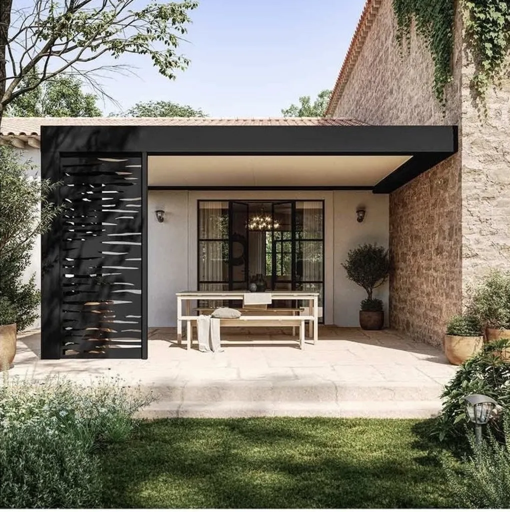 Pergola bioclimatique haut de gamme noir