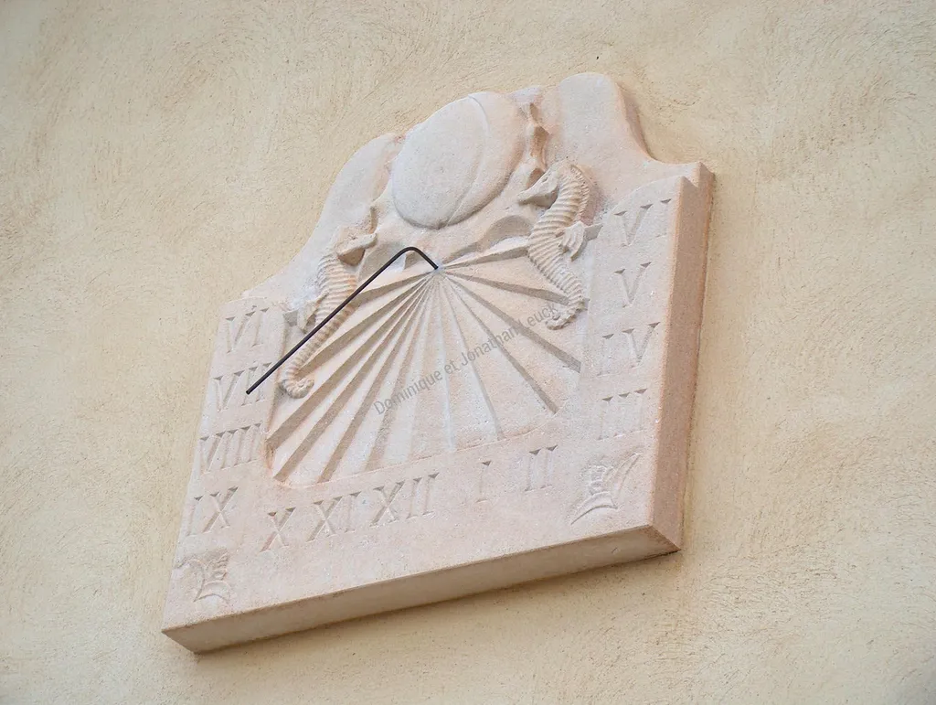 Cadran solaire en pierre de d'Estaillades