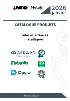 CATALOGUE PRODUITS IKO Metals France 01_2026