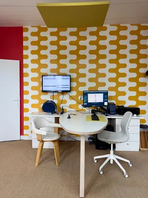 Aménagement intérieur d’un espace professionnel de santé moderne à Cestas près de Bordeaux