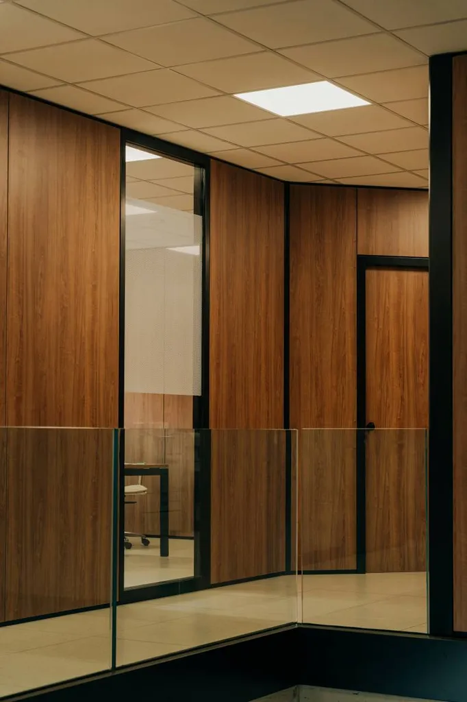 Pose de menuiseries intérieures, blocs-portes et cloisons amovibles dans des bureaux à La Ciotat 