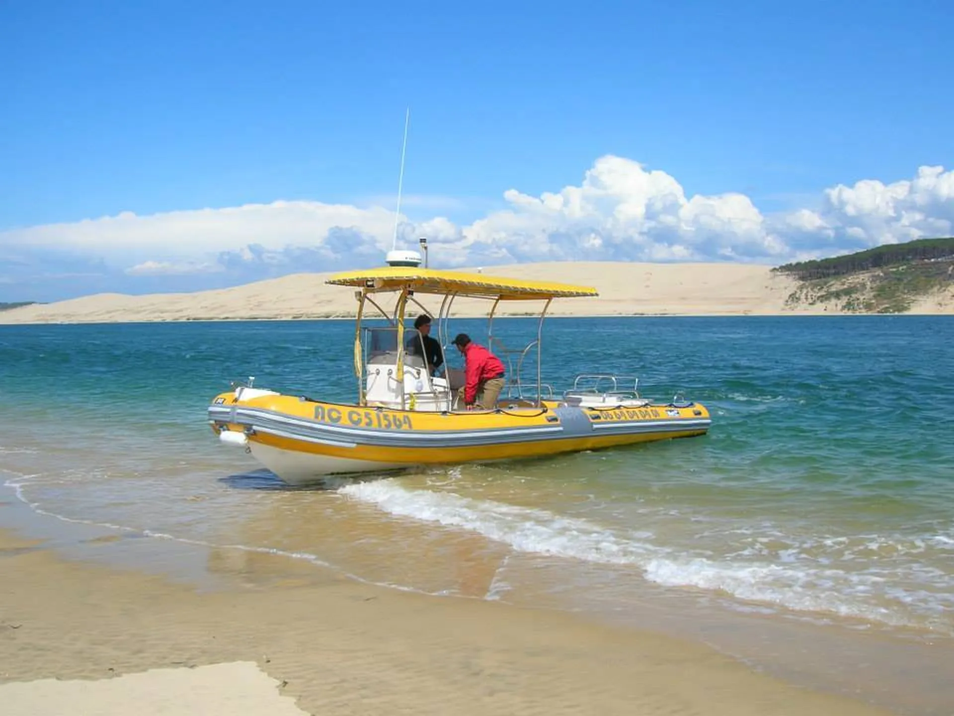 Escale au Pyla après une traversée du bassin d'Arcachon 