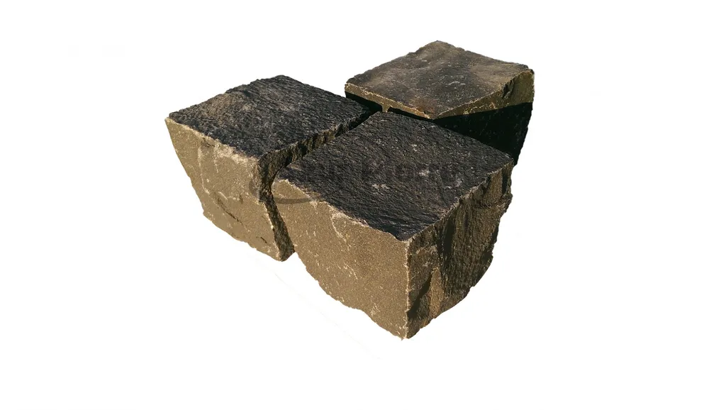 pavé noir basalte