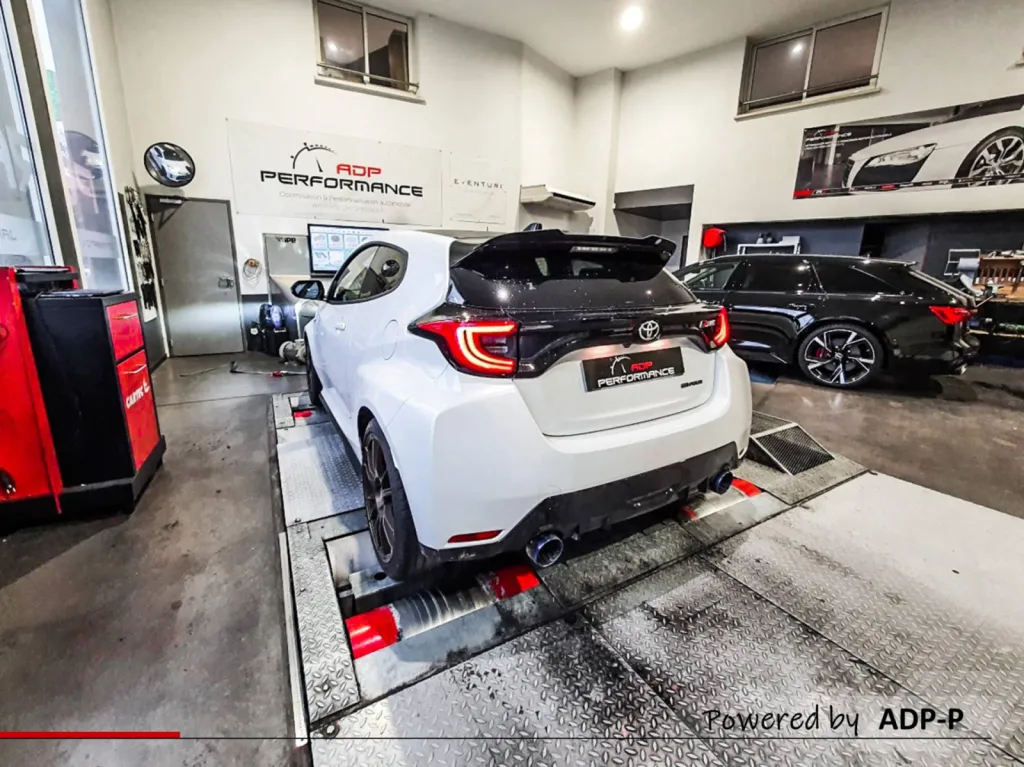Performances Toyota Yaris GR 1.6T 261cv - Passage au banc de puissance 4 roues motrices - ADP Performance Avignon