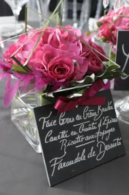 menu ardoise pour mariage