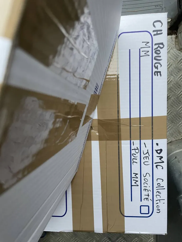 exemple de carton bien préparé pour un déménagement