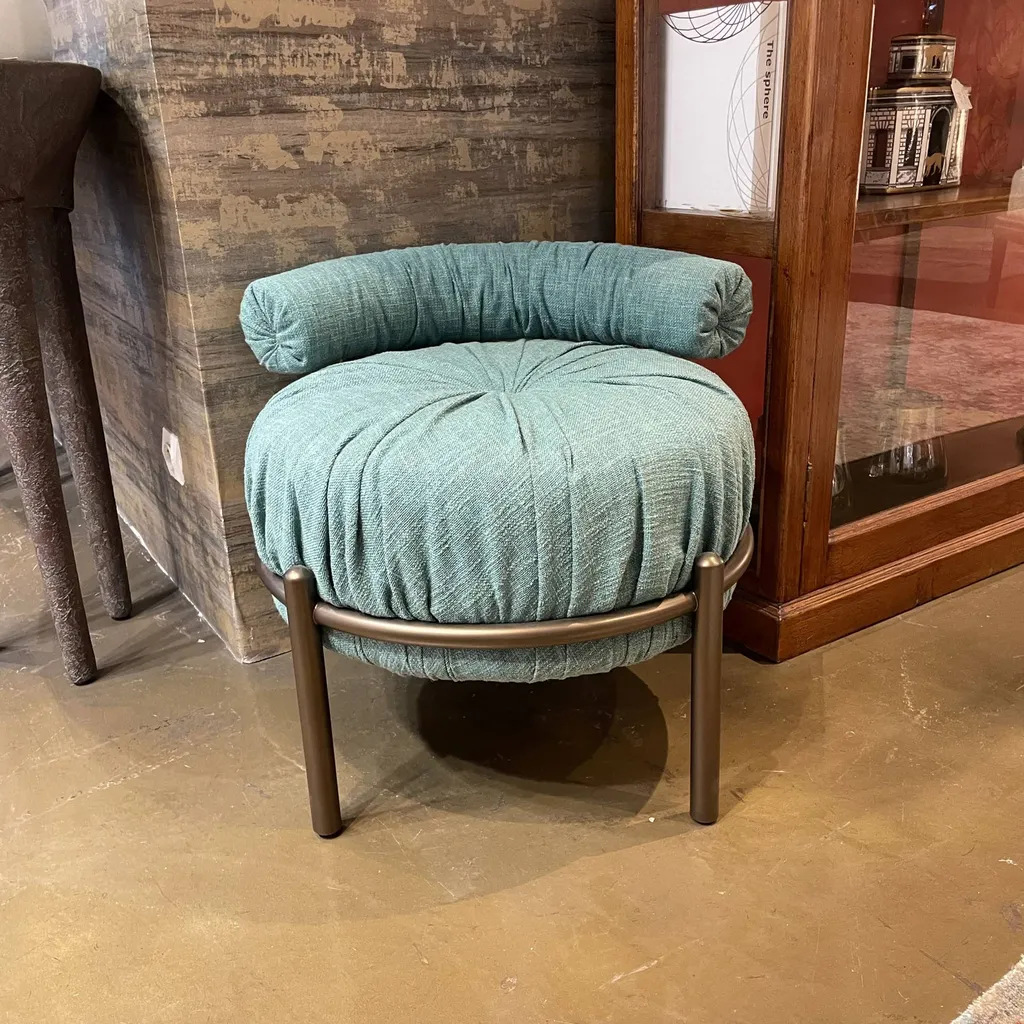 Fauteuil BONBON bleu avec dossier réglable