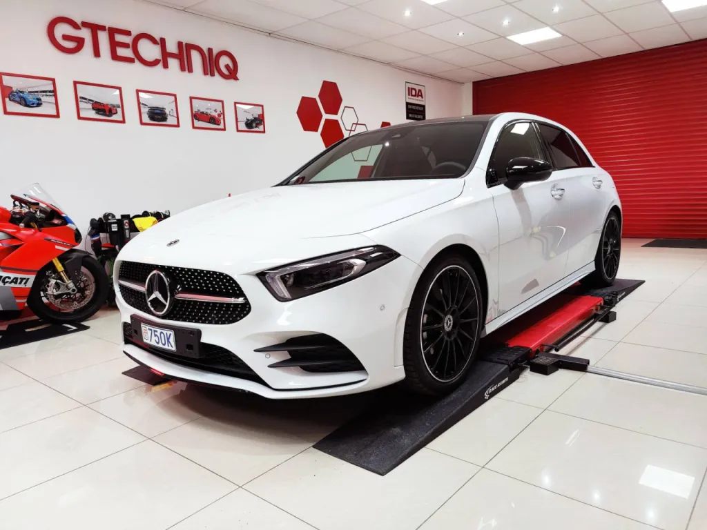 MERCEDES CLASSE A AMG - PROTECTION PPF PARTIEL + CERAMIQUE GTECHNIQ PRES DE LILLE