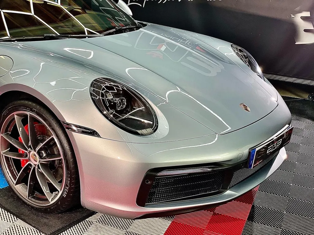 Protection céramique carrosserie Porsche à Tassin la demi lune