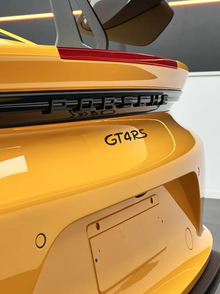 PORSCHE GT4RS SIGNAL YELLOW - PPF XPEL INTEGRAL - BRUXELLES