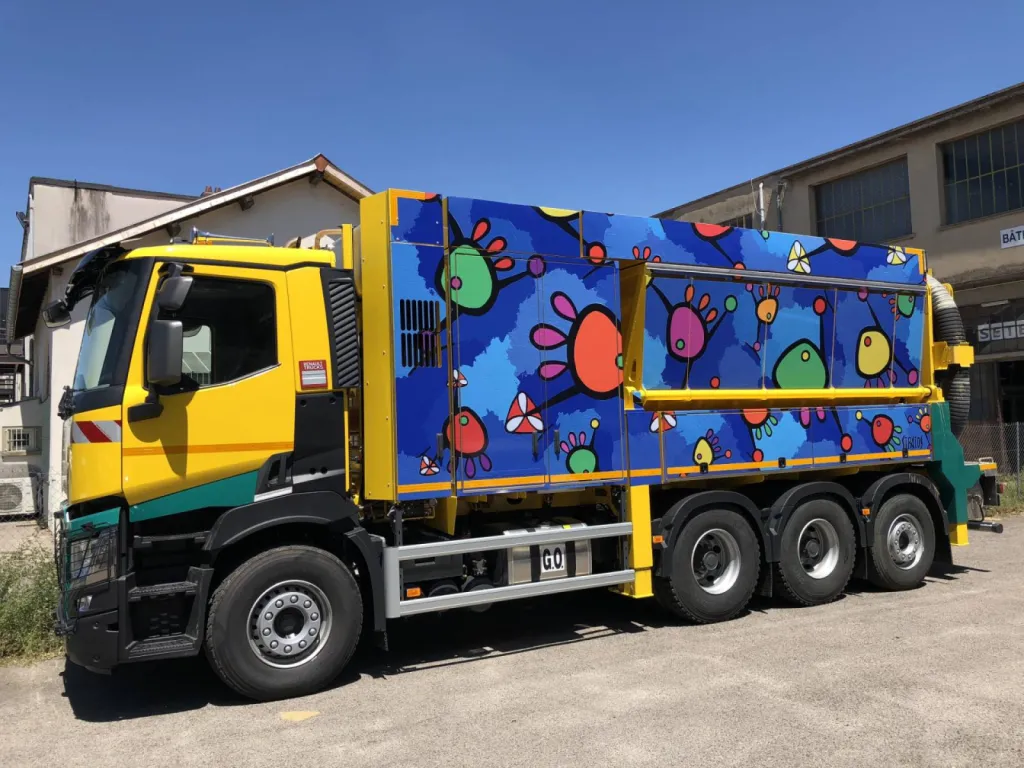 Impression covering véhicule technique BTP Lyon Carrion TP