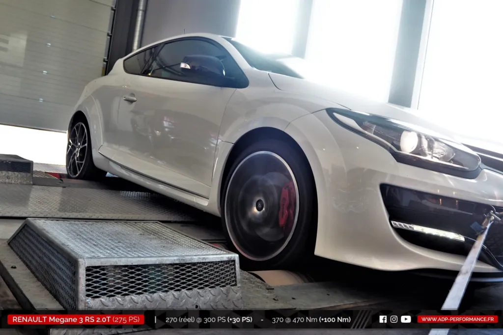 Reprogrammation moteur Le Pontet - Renault Megane 3 RS 2.0T 275cv - ADP Performance
