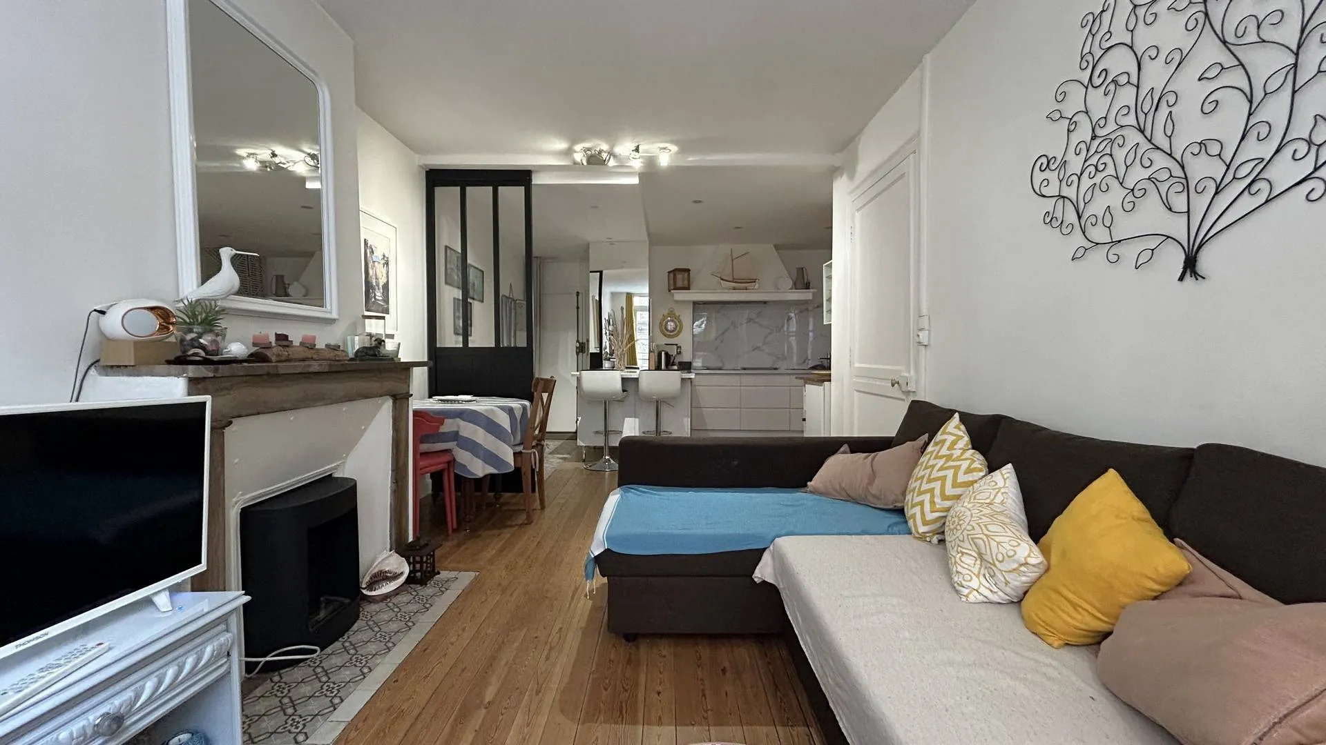 Appartement lumineux 2 chambres à Dieppe – hyper centre, balconnet, cuisine équipée