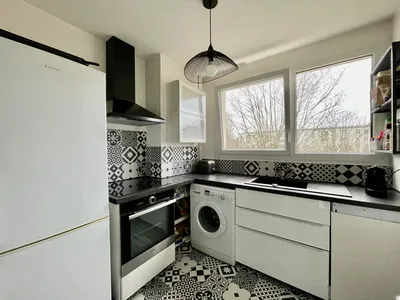 Cuisine vue parc, appartement à vendre à Chatou limite des IBIS par Helix Le VESINET