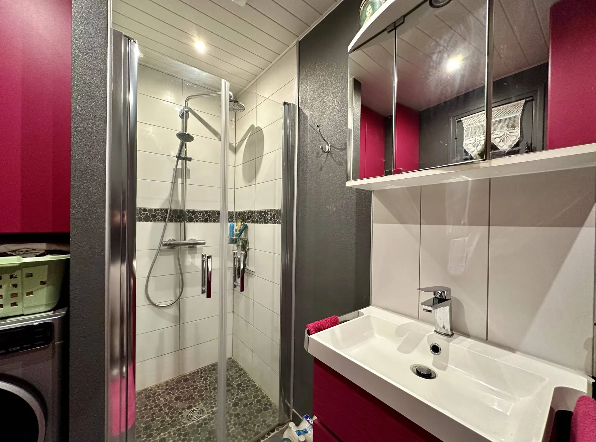À vendre : Salle de douche contemporaine – Design moderne et confort pour vos moments de détente.