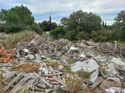 Recensement déchets proche de la gare TGV de Aix-en-Provence (13)