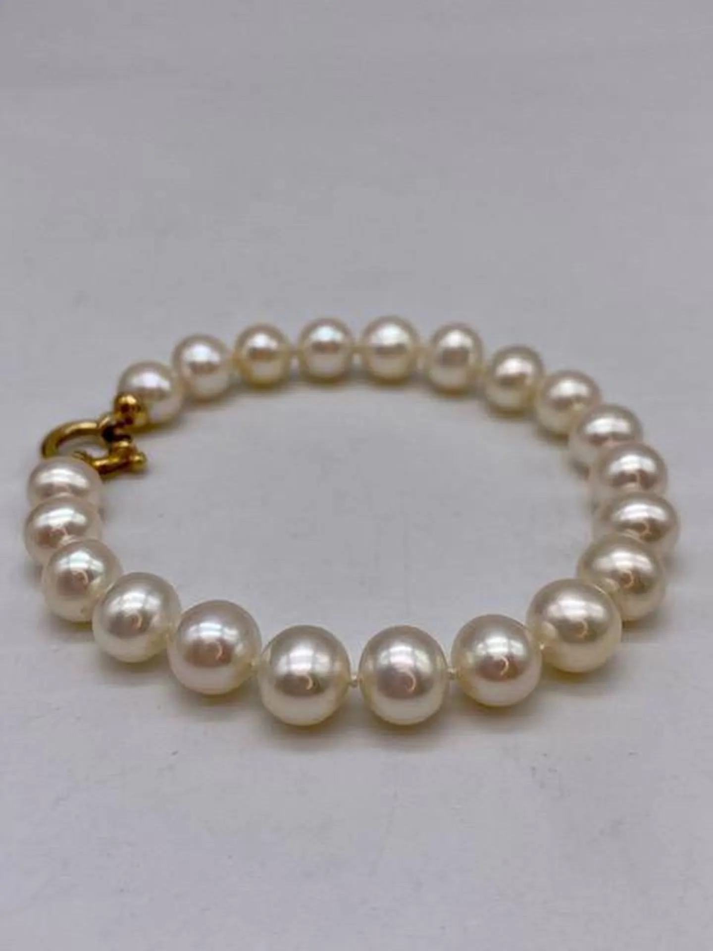 Bracelet perles de culture eau douce avec fermoir en or 750/1000ème en dépôt vente chez Or Ligne à La Teste de Buch