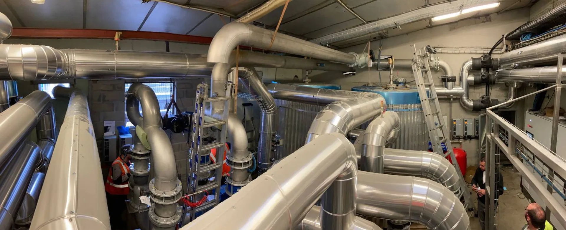 Vue de la salle des machines après travaux