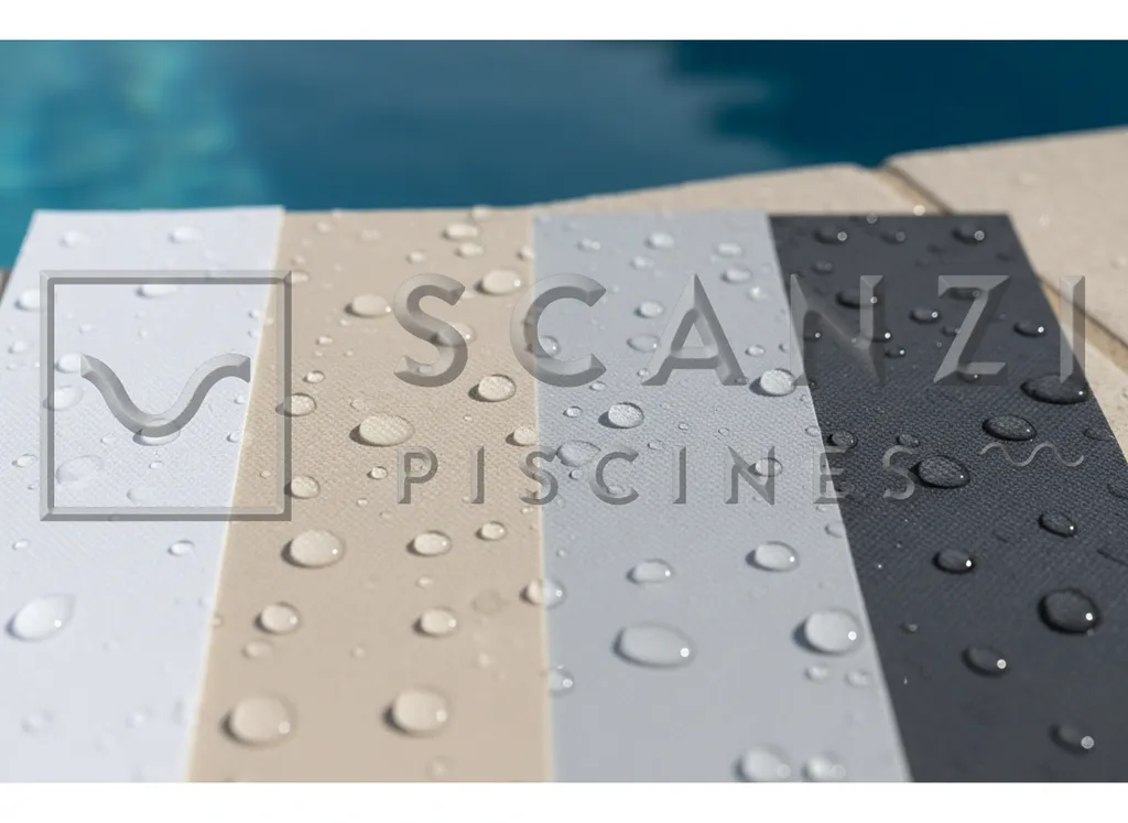 différentes couleurs de revêtement piscines et leurs effets en eau entreprise étanchéité piscine dans le Gard